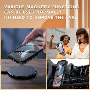 Étui de protection étanche et magnétique avec chargement sans fil pour <span class=keywords><strong>iPhone</strong></span> 16, 16 Pro/Plus/Pro Max – Housse robuste et étanche pour la natation – En stock - Product Image 3