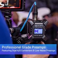 Zoom F3 Perekam Lapangan Profesional untuk Pembuat Film dan Musisi 2 Input XLR/TRS yang Dapat Dikunci Preamp Berkualitas Profesional 32-Bit Float Dual AD