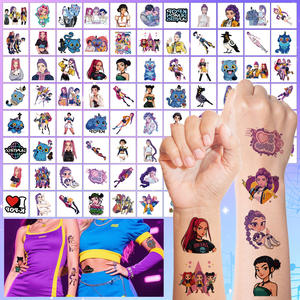 Autocollant PVC 80 <span class=keywords><strong>KPOP</strong></span> Witch Hunting Group, exclusivité transfrontalière, tatouage temporaire d'animation de dessin animé, <span class=keywords><strong>vinyle</strong></span> créatif, accessoire - Product Image 1