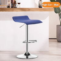 Chaise haute ergonomique colorée, moderne, réglable en hauteur, avec base en métal, chaise haute de cuisine, tabouret de bar pivotant avec repose-pieds