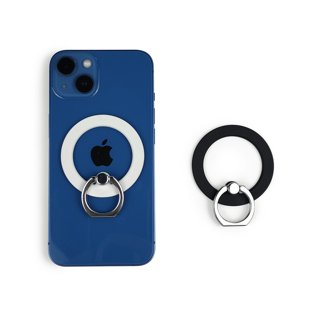 Magnetic Phone Ring Holder 360 Degree Rotating Aluminum Alloy Foldable Phone Grip Stand for Desk Travel and Daily Use OEM