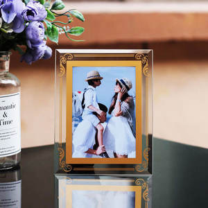 पूरी तरह से क्रिस्टल ग्लास फोटो फ्रेम 5 इंच की वेडिंग फोटो, छोटे डिस्प्ले, बच्चों के फोटो स्टूडियो बेबी फोटो फ्रेम - Product Image 6