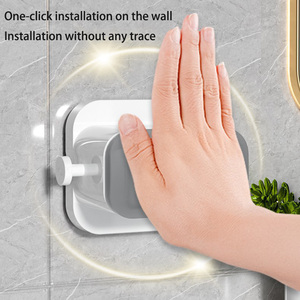 2PCS Home <b>Storage</b> <b>Rack</b> Bathroom Suction Hanging Pipe Traceless Hooks Wall Mounted Mop Organizer Holder Waterproof Broom Hanger - Product Image 2