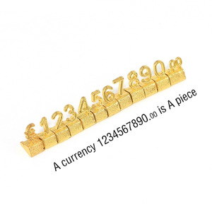 Cubes de présentation de prix 3D en métal élégants et réglables pour Dollar, <span class=keywords><strong>Euro</strong></span>, Livre, pour les boutiques éphémères, les foires artisanales, la vente de bijoux - Product Image 6