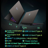 Pour ordinateur portable de jeu MSI Crosshair 16 2025 neuf, Ryzen9 7945HX RTX5070, 16 pouces, 2,5K, 240 Hz, taux de rafraîchissement élevé, clavier anglais, AMD