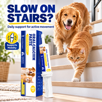 Pâte de mobilité pour chiens et chats avec Calcium, Glucosamine, Chondroïtine, MSM, Collagène hydrolysé et Vitamine D3, administration orale facile, 60 ml
