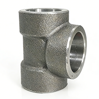 Raccord en T à souder sur embase en acier au carbone A105 ASME B16.11, haute pression 3000 lbs, surface lisse forgée, DN40 NPS 1-1/2"