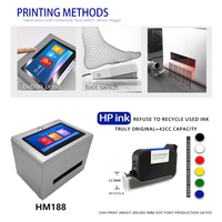 Imprimante jet d'encre de bureau 12,7 mm pour petites entreprises, tête d'impression XP600, imprimante d'étiquettes de date, de code QR et de numéros de lot, modèle Flex Egg Mini