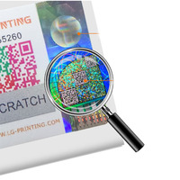 Autocollant hologramme coloré 3d Etiquettes adhésives imprimées