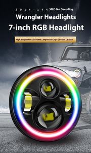 7 pollici RGB di colore Super luminoso 90W fari a LED per Jeeps SUV alto raggio anello Halo <span class=keywords><strong>occhi</strong></span> di <span class=keywords><strong>angelo</strong></span> con temperatura di colore 6000K - Product Image 5