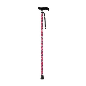 Bâton de marche télescopique réglable en alliage d'aluminium, 3 sections, embout en caoutchouc pour personnes âgées - Product Image 1
