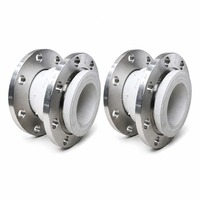 Raccord à soufflet d'expansion en caoutchouc de qualité alimentaire à brides DN80 PN16, connecteur en acier inoxydable 304 pour chaîne du froid