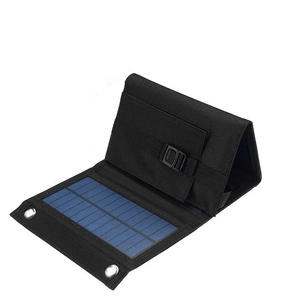 ALECTER Panneaux solaires pliables 20W 156,75 mm Portables Haute Efficacité 21% Étanche pour Voyage en Extérieur Randonnée Recharge de Téléphone Portable - Product Image 4