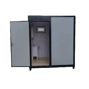 싱크대가있는 휴대용 화장실 야외 현대 컨테이너 주택 샤워 실 이동식 휴대용 화장실 트레일러 1 세트 CN;BEI