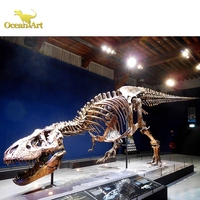 Réplique de squelette de dinosaure T-Rex grandeur nature pour l'affichage dans les parcs à dinosaures et les attractions intérieures