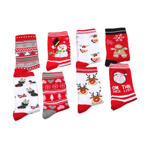 Bonne année noël vacances chaussettes tricot <span class=keywords><strong>fantaisie</strong></span> dessin animé doux coton adulte femmes hommes chaussettes de noël - Product Image 5