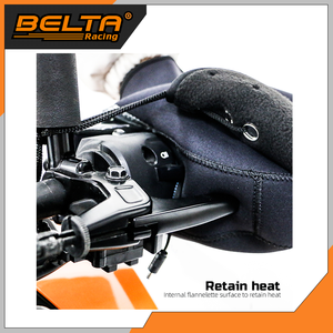 BELTA néoprène hiver temps froid coupe-vent en peluche chaud <span class=keywords><strong>Scooter</strong></span> moto main barre <span class=keywords><strong>couverture</strong></span> manchon moto guidon gant mitaine - Product Image 4
