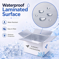 Boîte isotherme réutilisable en aluminium personnalisée pour l'expédition de produits congelés, viande, fruits de mer, emballage pour la chaîne du froid