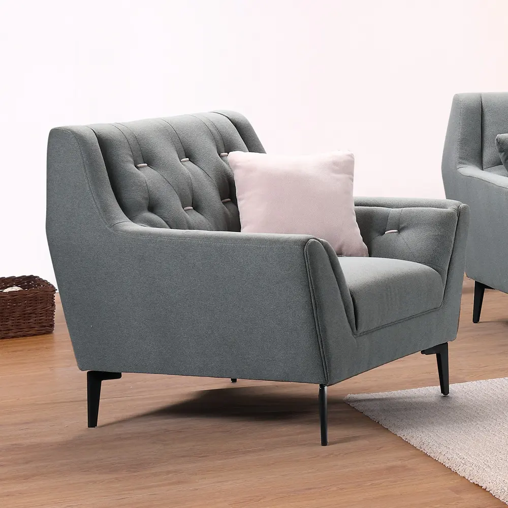 Fauteuil NOVA js033 en tissu coloré, canapé de salon, Style moderne, doux et confortable, pour loisirs, bras coloré