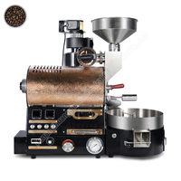 Tostador de Café Rotatorio Eléctrico Urm de 1 kg para Uso Doméstico y en Automóviles, Tostador de Café de Muestra
