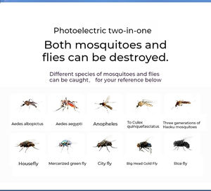 Lampe LED anti-mouche solaire, 15W DC6V, portable, étanche, pour la maison et le jardin - Product Image 4