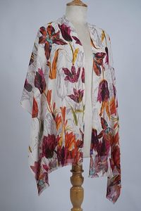 Premium Silk Modal Blend Digital Printed Scarf for Women Lightweight Soft Designer Stole Elegant Fashion <b>Wrap</b> <b>Shawl</b> for Summer - Product Image 2