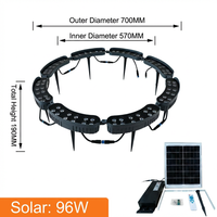 Solarbetriebene LED-Baumringleuchte für Landschaftsgärten, IP65 Landschafts-Uplight für Bäume in Gärten, Parks und Resorts
