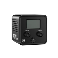 Lumière vidéo COB bicolore M40 40W, lumière LED de studio photographique, 2500K-6500K, 3400mAh rechargeable pour caméra, vidéo, diffusion en direct