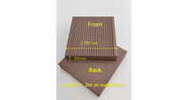 Panneau de terrasse en coextrusion composite à emboîtement en bois de teck foncé massif pour parcs et jardins extérieurs Design brossé moderne