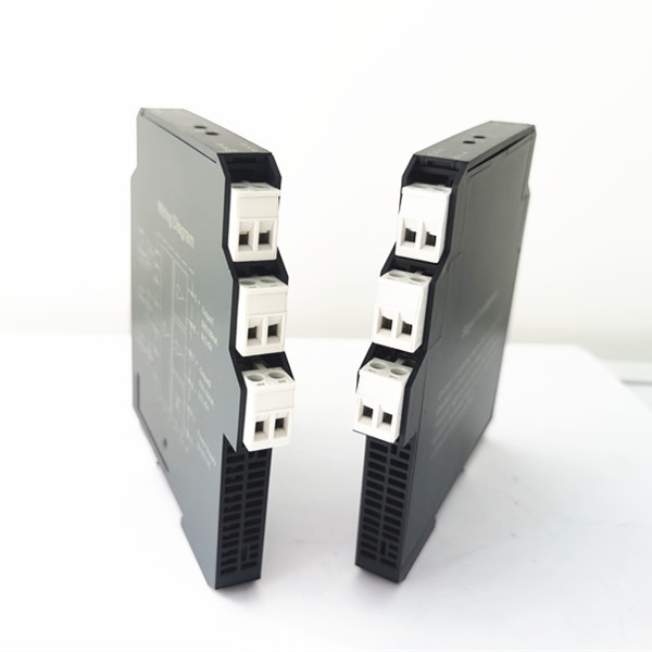 Industrial Smart Signal Isolator Converter 0-10V 4-20mA Output 2-Wire Loop Powered 3-Pole IP65 DIN Rail Mount Overload