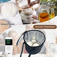 Boîte d'épreuvage du pain avec contrôle de la température et minuterie 48H Boîte d'épreuve de pâte polyvalente Boîte d'épreuvage du pain pliante Chauffe-levain