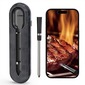 Aurasky Wireless <strong>Meat</strong> Thermometer for Ceramic <strong>Probe</strong> 500FT Range Dual Alarm High Accuracy App Companion Waterproof Grilling - Product Image 1