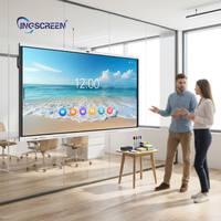 Pizarra Interactiva de Colaboración Inteligente INGSCREEN con Solución de Problemas por IA, Minutas de Reuniones y Función de Grabación de Video 4K