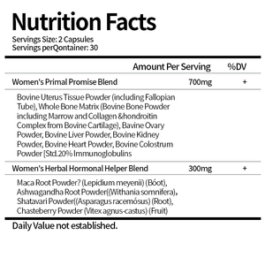 Maca, <span class=keywords><strong>Ashwagandha</strong></span> y Chasteberry - Suplemento para Útero, Ovario, Hígado, Riñón, Corazón y Matriz Ósea de Animales Alimentados con Pasto, Gotu Kola y Calostro de Reina - Product Image 2