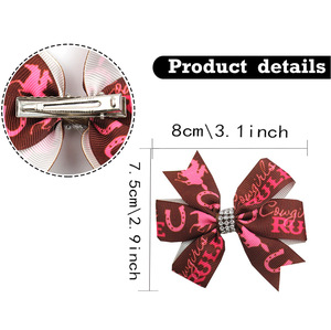 Botas ecuestres con lazo <span class=keywords><strong>Herradura</strong></span> Accesorios para el cabello Niños Niñas Pinzas para el cabello - Product Image 6