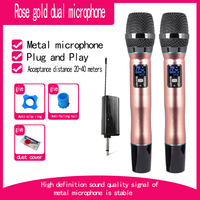 Microphone de conférence numérique sans fil professionnel rechargeable en plastique avec suppression du bruit pour le chant et le karaoké