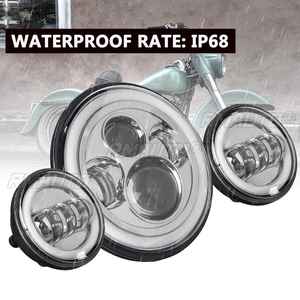 Phare LED universel pour moto 7 pouces, phare de voiture, phare de moto, phare avant pour BMW Cafe Racer Chopper Harley Touring Ultra - Product Image 2