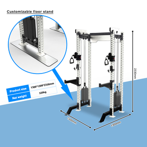 Appareil de musculation multifonction 3-en-1 pour salle de sport : Smith Machine, Rack à Squat avec système de câbles - Product Image 3