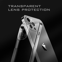 HD Antichoc Anti-doigt Couverture transparente iphone Cas Clair TPU Clair Téléphone Cas Pour Iphone 15 /15Pro Max