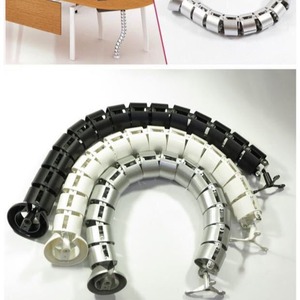Jin Aoding Serpentine Tube Silver Snake Cable Tray pour la gestion des câbles d'ordinateur de bureau, modèle 001 Sxg01 - Product Image 2
