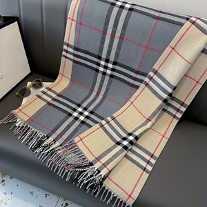 Phổ biến sang trọng Khăn Phụ nữ mùa Đông Len kinh điển kẻ sọc tua chiếc khăn Thời Trang Phụ nữ khăn choàng ngoài trời người đàn ông khăn sofa chăn - Product Image 2