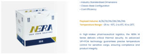 Boîte isotherme médicale réutilisable NERA série M avec surveillance en temps réel en option pour la livraison de vaccins sur la dernière mile (chaîne du froid) - Product Image 3