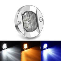 ANHEART 12V 135 Degrés Étanche blanc rond inox vitesse bateau navigation marine led poupe lumière