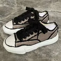 Chaussures basses en toile noires pour hommes MMY de la marque de créateur Mason Peterson OG, chaussures décontractées pour hommes Maison MIHARA YASUHIRO MMY