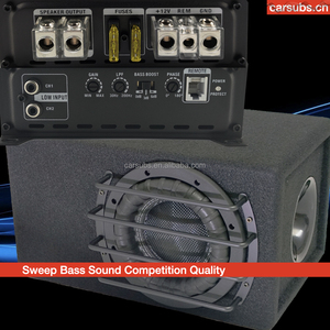 8 Inch Amplified <strong>Subs</strong> Class D Peak 1000W Car Subwoofer Ported <strong>Box</strong> with Monoblock for TOYOTA GMC FORD Chevrolet Pickup Truck Van