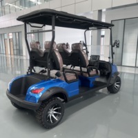 Voiturette de golf électrique tout-terrain 4 places, batterie au lithium, vitesse 30-50 km/h, autonomie 70-90 km, certifiée CE