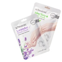 KORMESIC 35ml Vente en gros Masque pour les mains à l'aloe vera et à la lavande Noël Régénération de la peau Soin des mains Nourrissant Blanchissant pour peau neutre