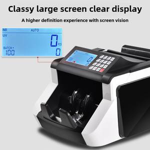 6080 Máquina de contador multidivisa Dólares estadounidenses Dólares de Hong Kong Contador de dinero de comercio exterior internacional Contadores de billetes - Product Image 2