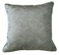 Housse de coussin décorative Innermor Art 18x18" en jacquard métallique, style moderne personnalisé, luxe pour la vente en gros