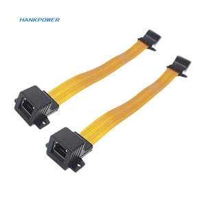 Fil de réseau plat flexible de 0.3m à travers le câble FPC RJ45 Câble <span class=keywords><strong>Ethernet</strong></span> ruban Cat5 ultra mince - Product Image 4